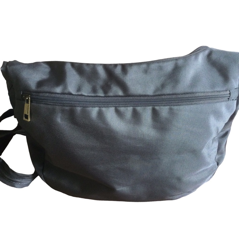 Travelon Gray Anti-Theft Nylon Crossbody Bag - Picture 3 of 16